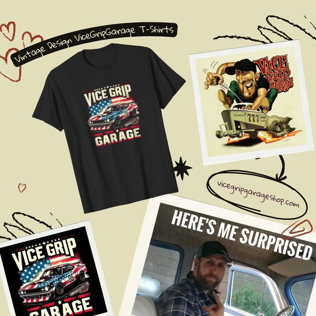 Vintage Design PTTT1606 ViceGripGarage T-Shirts